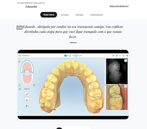 Nexo — pagina do paciente com galeria